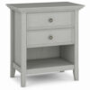 Amherst - Bedside Table - Fog Grey