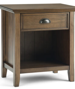 Acadian - Bedside Table - Rustic Natural Aged Brown