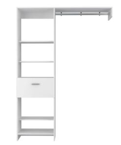 150 Closet System British, Bedroom, White