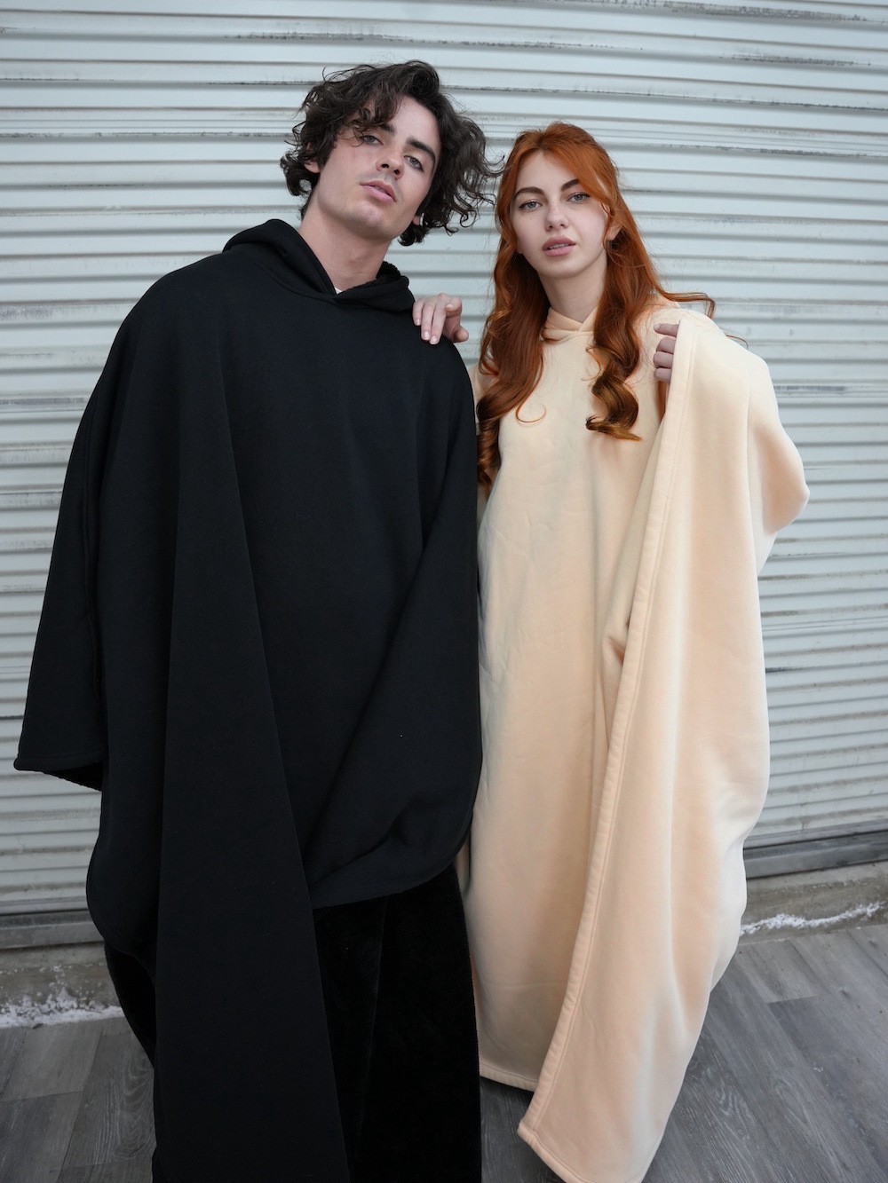 Oversized Weighted Cloak Coat Poncho Cozy Hoodie